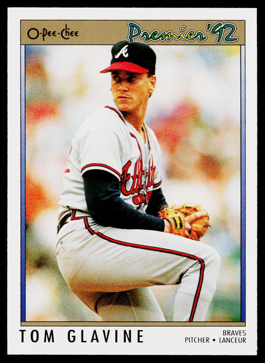 Tom Glavine 1992 O-Pee-Chee Premier #49 Atlanta Braves