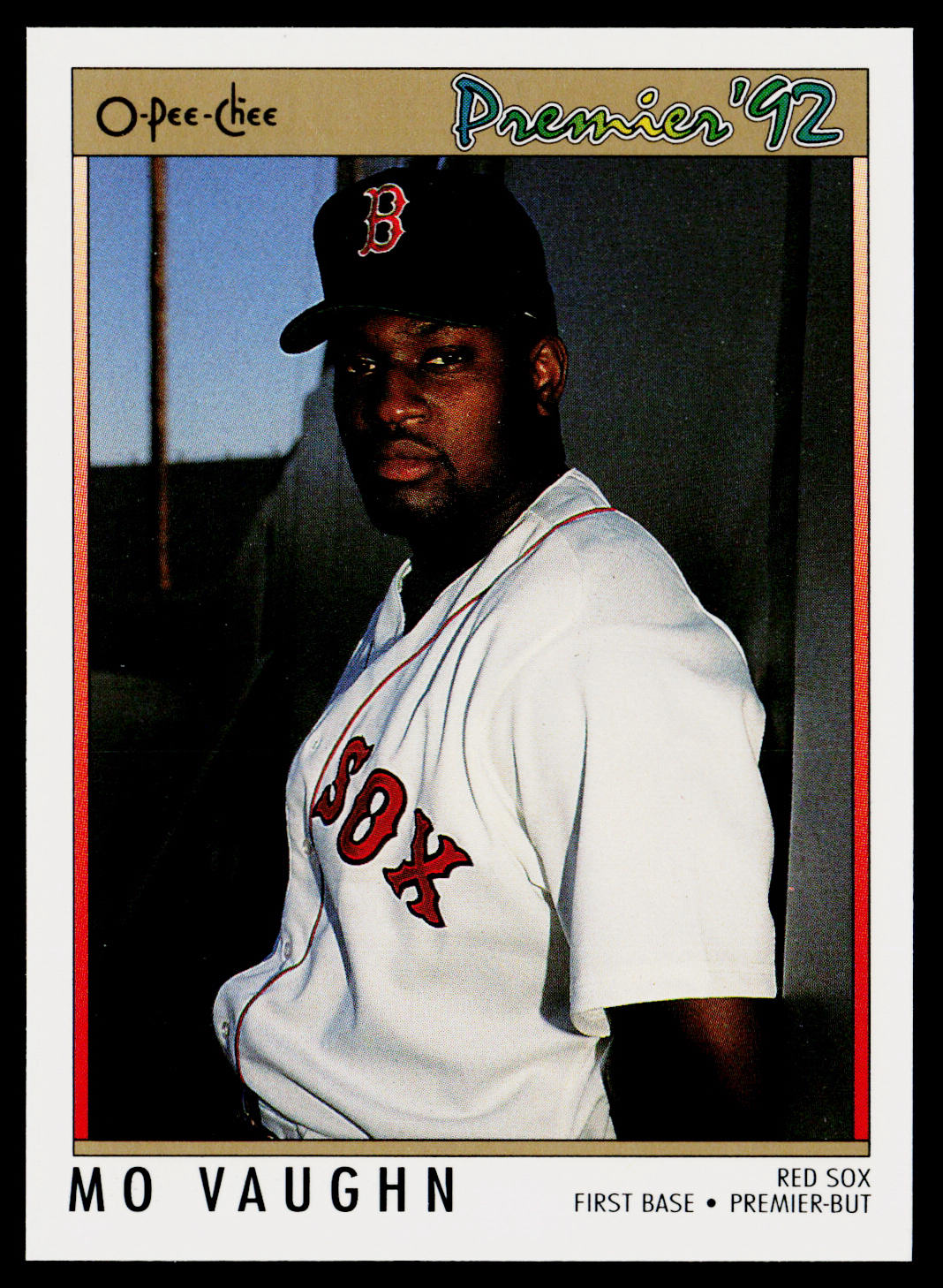 Mo Vaughn 1992 O-Pee-Chee Premier #50 Boston Red Sox