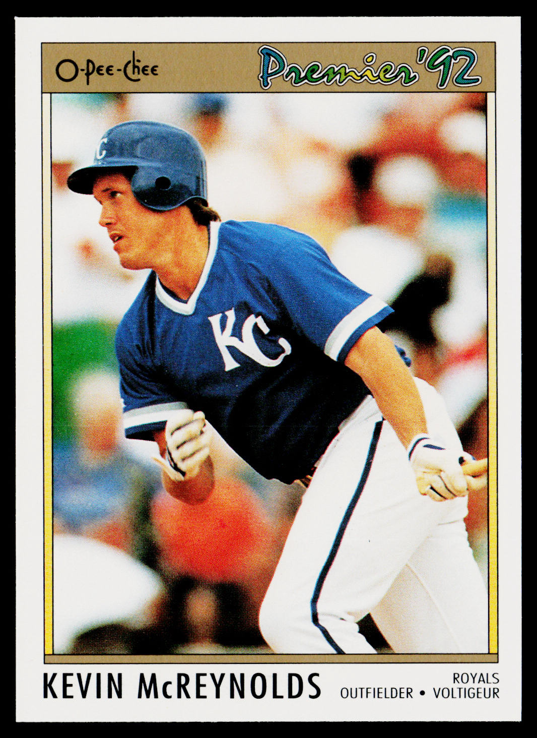 Kevin McReynolds 1992 O-Pee-Chee Premier #54 Kansas City Royals
