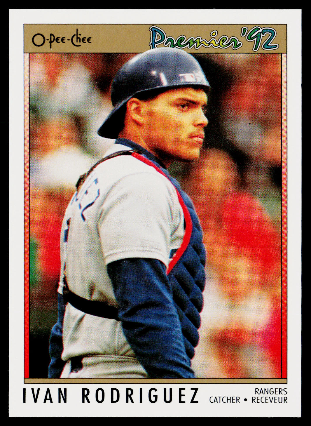 Ivan Rodriguez 1992 O-Pee-Chee Premier #55 Texas Rangers