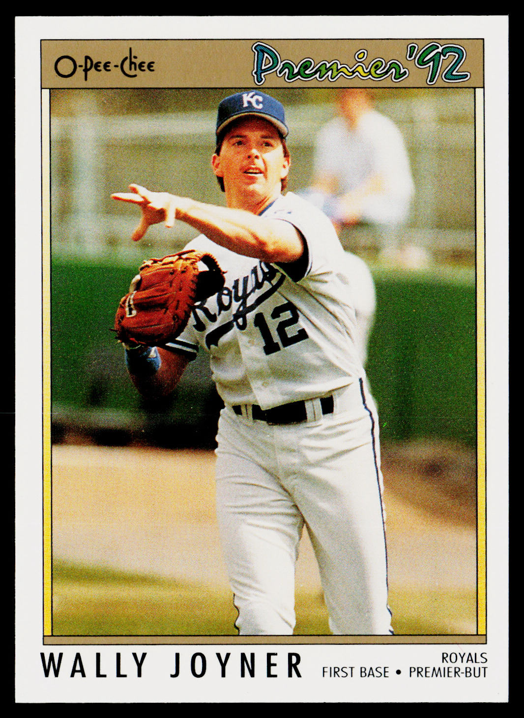 Wally Joyner 1992 O-Pee-Chee Premier #61 Kansas City Royals