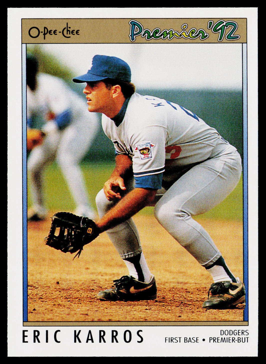 Eric Karros 1992 O-Pee-Chee Premier #63 Los Angeles Dodgers