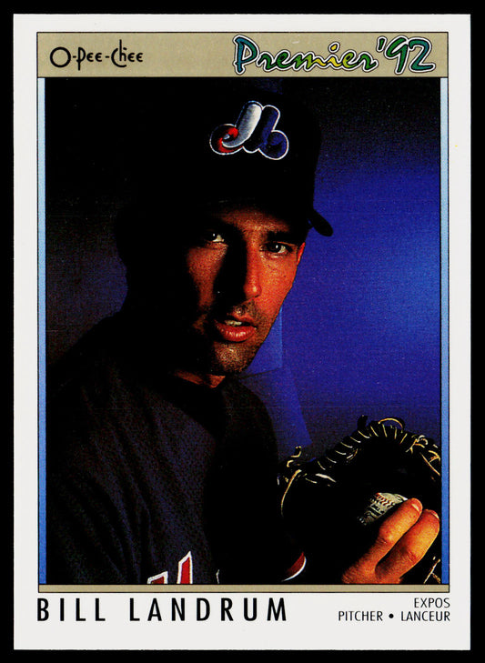Bill Landrum 1992 O-Pee-Chee Premier #68 Montreal Expos