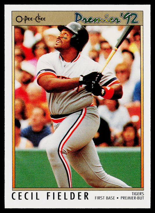 Cecil Fielder 1992 O-Pee-Chee Premier #70 Detroit Tigers