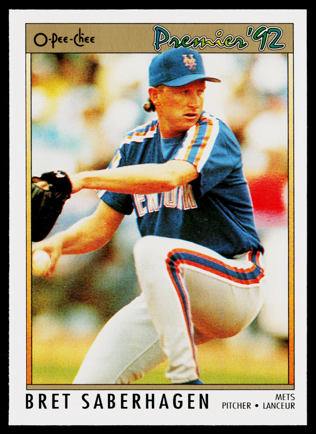 Bret Saberhagen 1992 O-Pee-Chee Premier #82 New York Mets