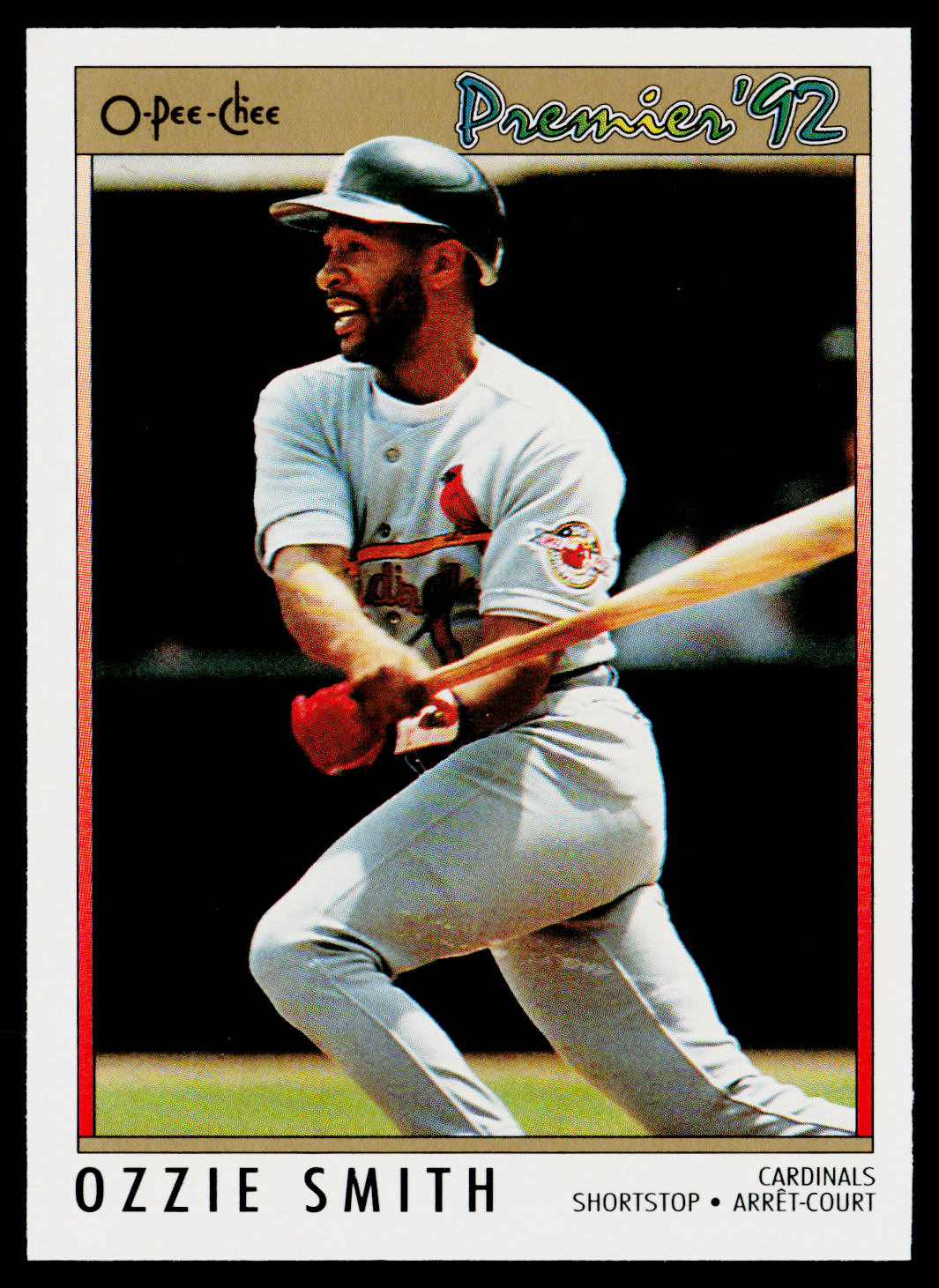 Ozzie Smith 1992 O-Pee-Chee Premier #84 St. Louis Cardinals