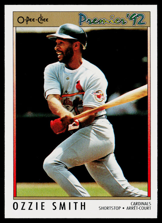 Ozzie Smith 1992 O-Pee-Chee Premier #84 St. Louis Cardinals