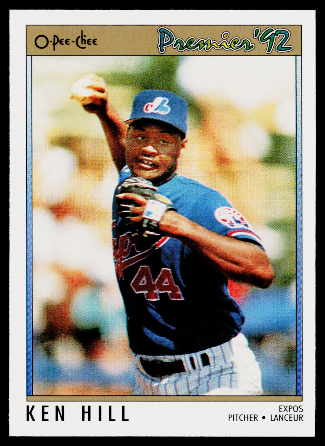 Ken Hill 1992 O-Pee-Chee Premier #89 Montreal Expos