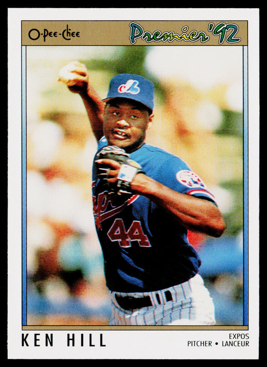 Ken Hill 1992 O-Pee-Chee Premier #89 Montreal Expos