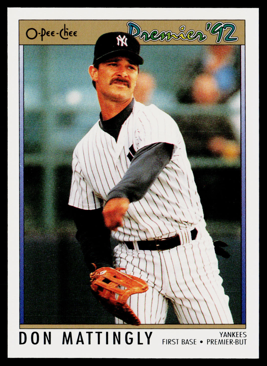 Don Mattingly 1992 O-Pee-Chee Premier #92 New York Yankees