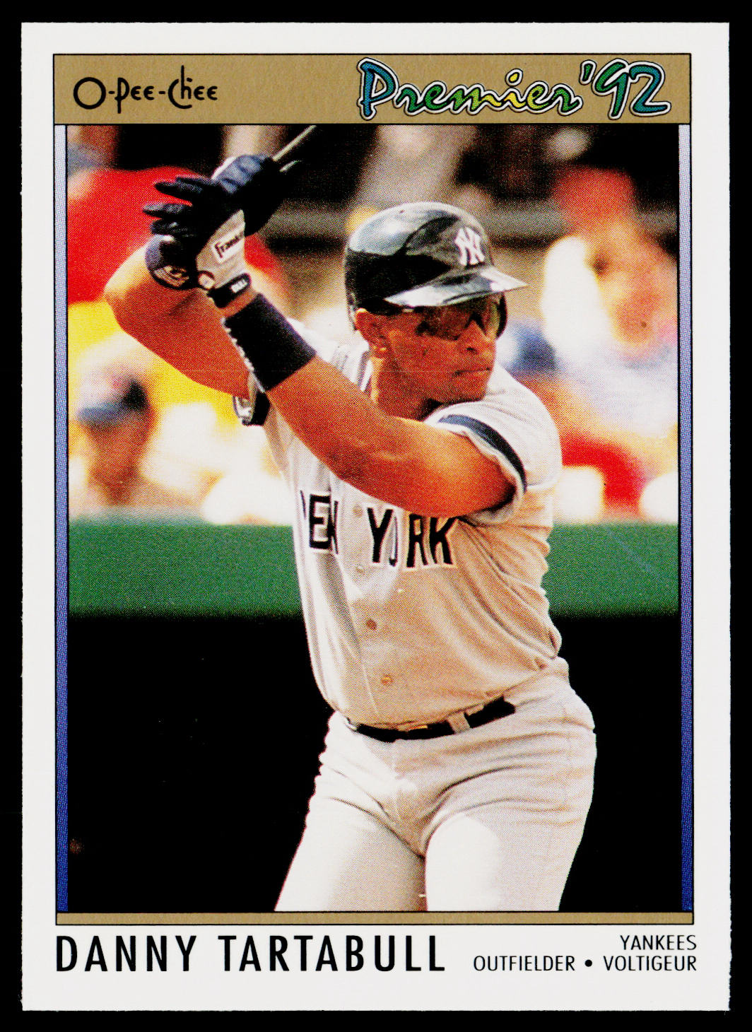 Danny Tartabull 1992 O-Pee-Chee Premier #93 New York Yankees