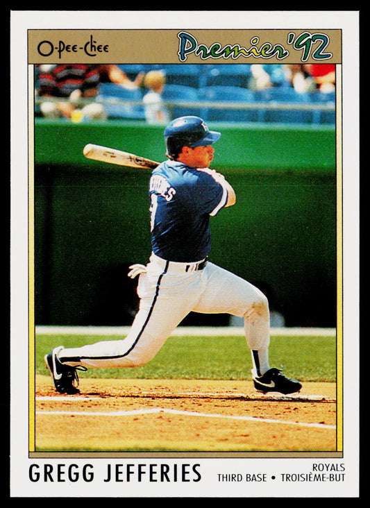 Gregg Jefferies 1992 O-Pee-Chee Premier #95 Kansas City Royals