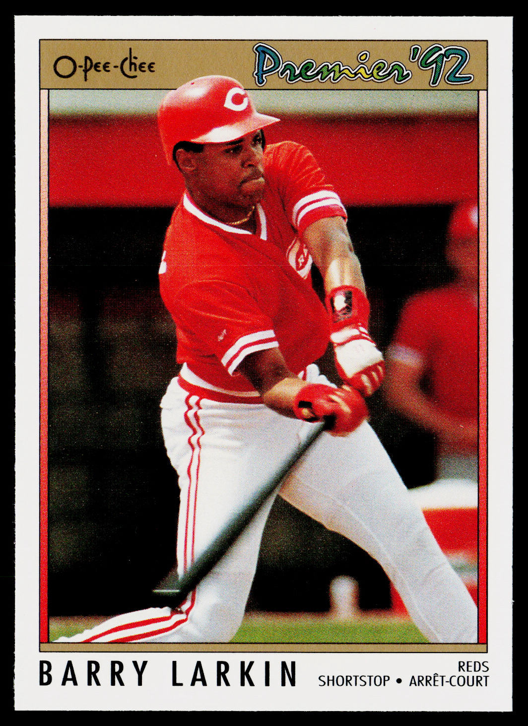 Barry Larkin 1992 O-Pee-Chee Premier #96 Cincinnati Reds