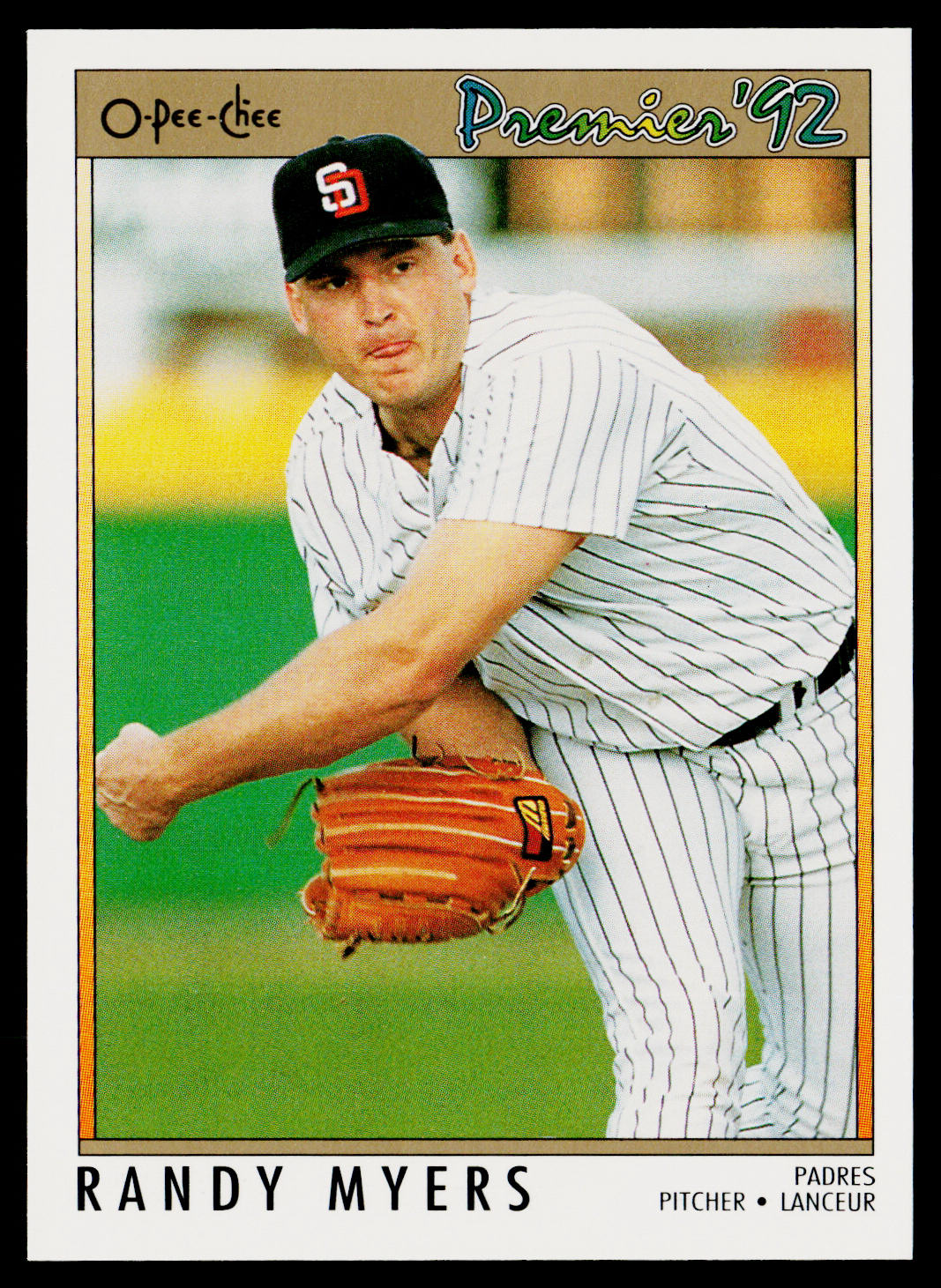 Randy Myers 1992 O-Pee-Chee Premier #104 San Diego Padres