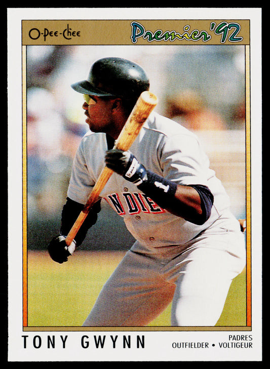 Tony Gwynn 1992 O-Pee-Chee Premier #106 San Diego Padres