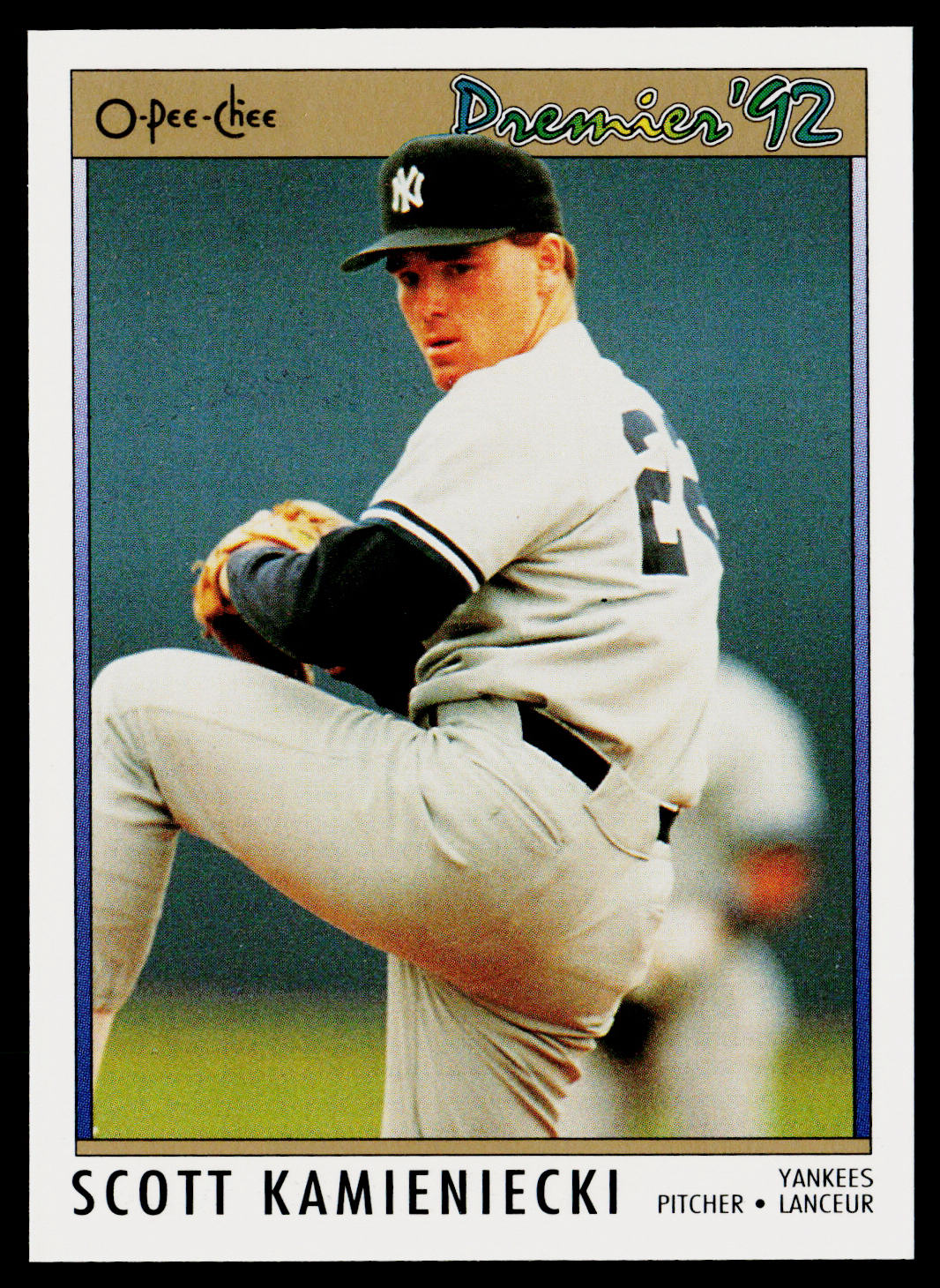 Scott Kamieniecki 1992 O-Pee-Chee Premier #110 New York Yankees