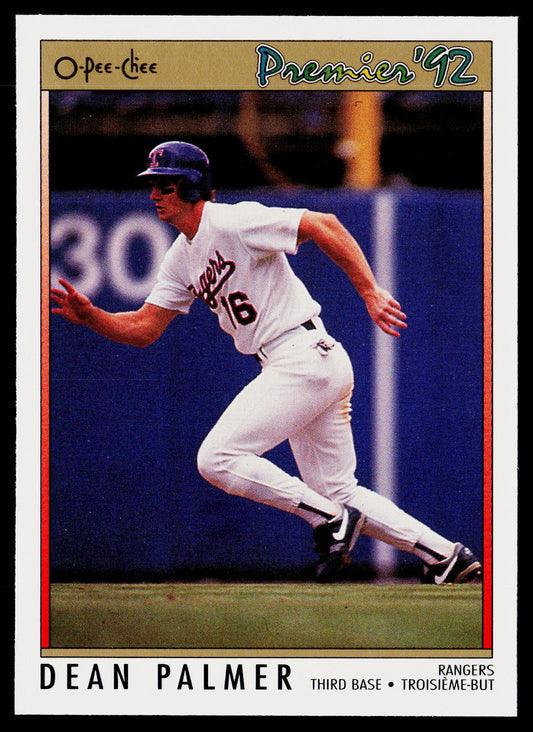 Dean Palmer 1992 O-Pee-Chee Premier #112 Texas Rangers
