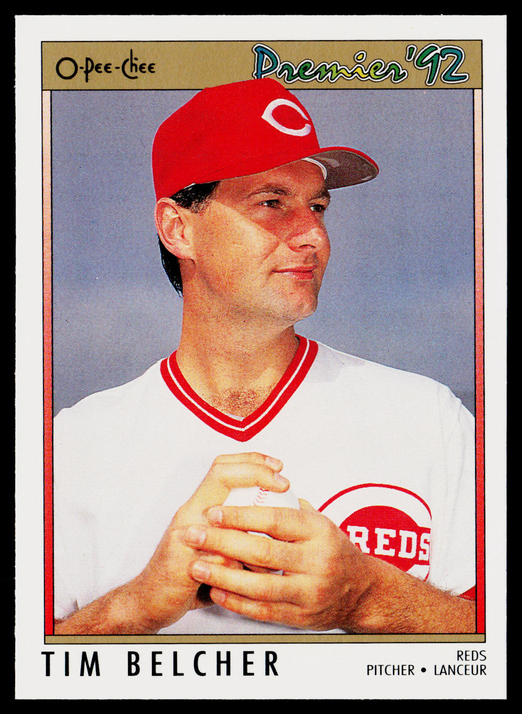 Tim Belcher 1992 O-Pee-Chee Premier #113 Cincinnati Reds