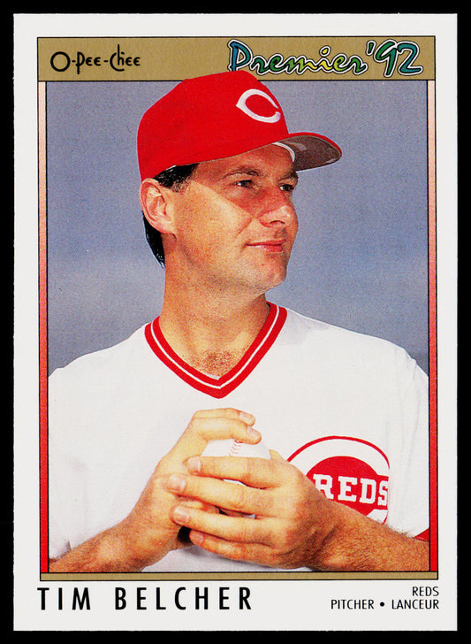 Tim Belcher 1992 O-Pee-Chee Premier #113 Cincinnati Reds