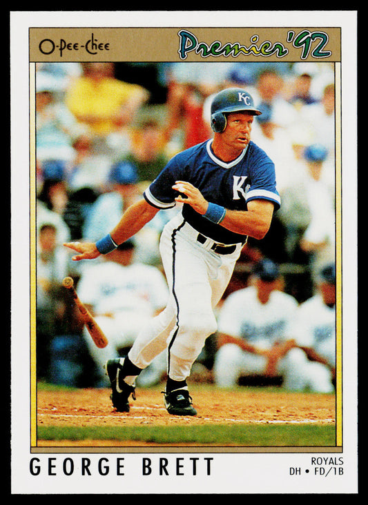 George Brett 1992 O-Pee-Chee Premier #114 Kansas City Royals