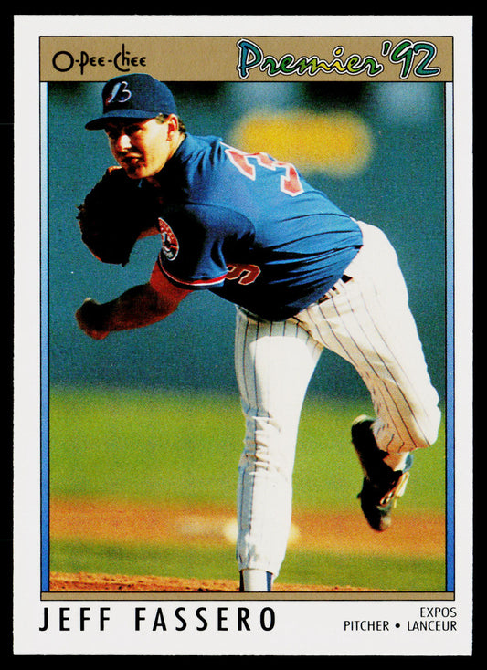 Jeff Fassero 1992 O-Pee-Chee Premier #119 Montreal Expos
