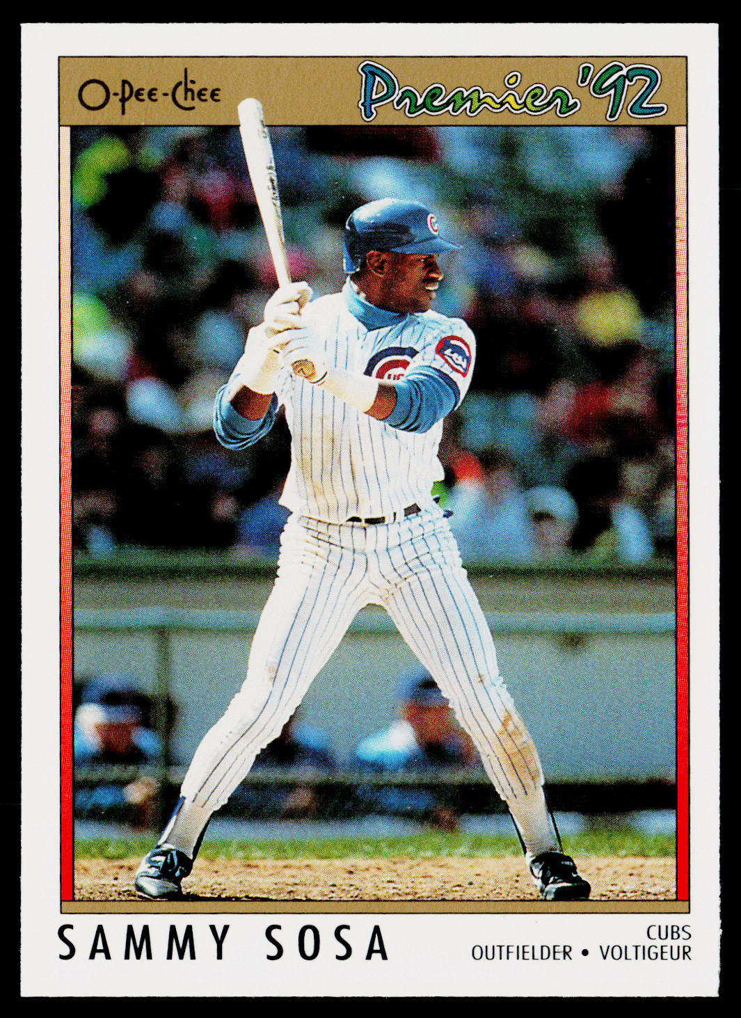 Sammy Sosa 1992 O-Pee-Chee Premier #120 Chicago Cubs