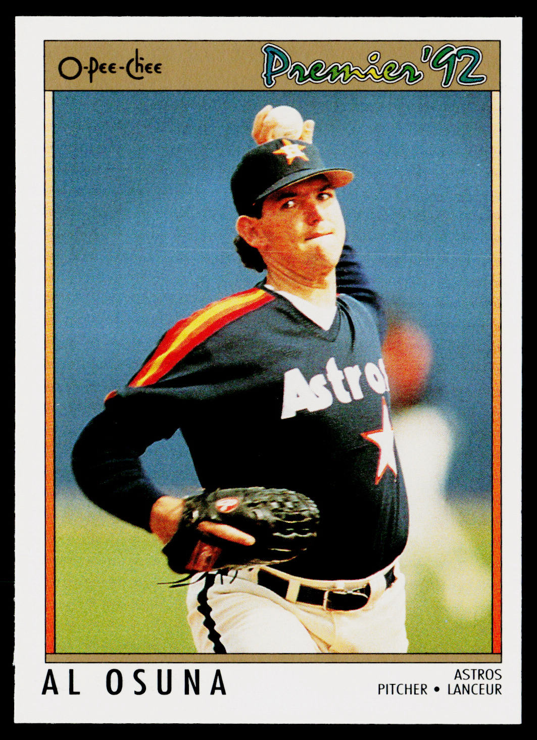 Al Osuna 1992 O-Pee-Chee Premier #121 Houston Astros