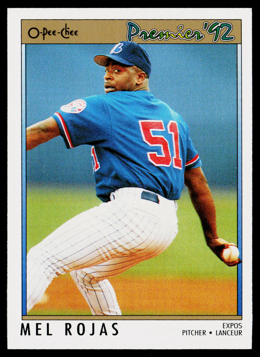 Mel Rojas 1992 O-Pee-Chee Premier #124 Montreal Expos