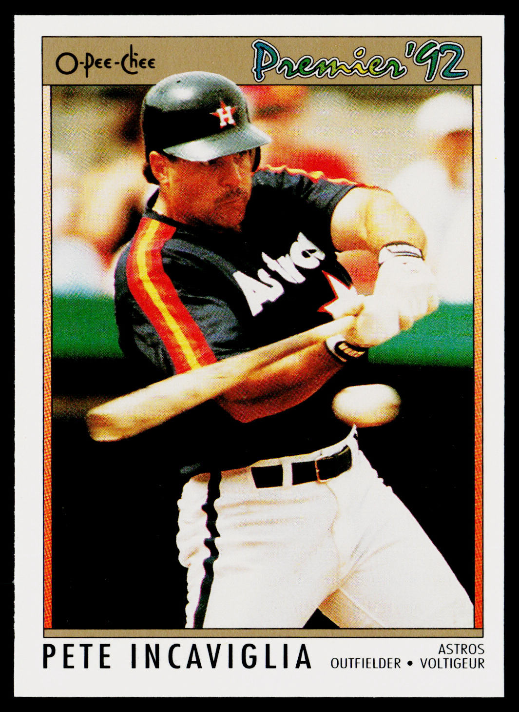 Pete Incaviglia 1992 O-Pee-Chee Premier #126 Houston Astros