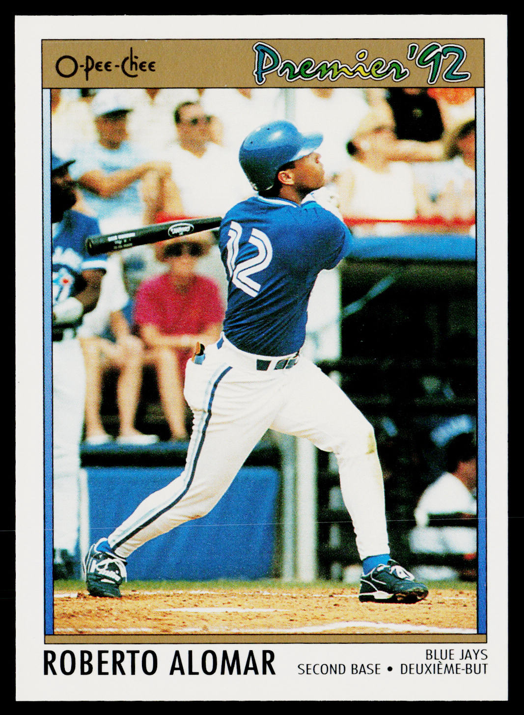 Roberto Alomar 1992 O-Pee-Chee Premier #130 Toronto Blue Jays
