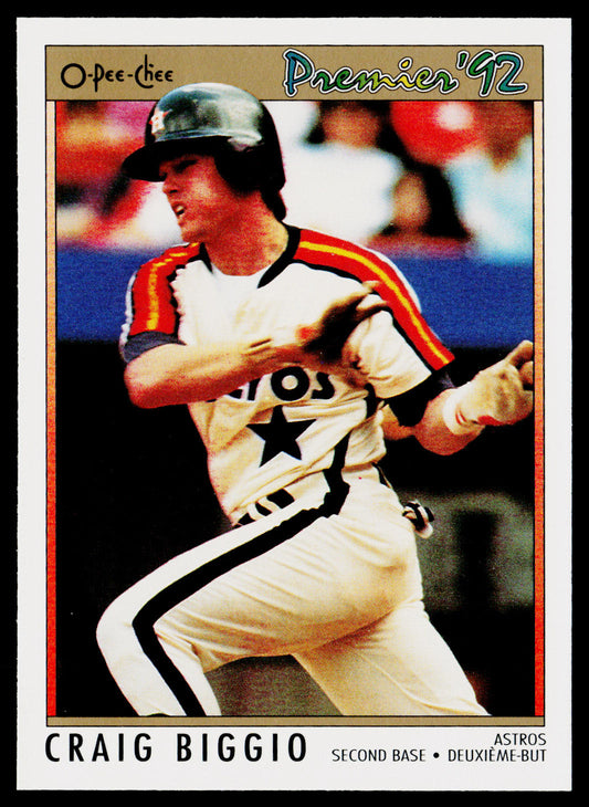 Craig Biggio 1992 O-Pee-Chee Premier #135 Houston Astros