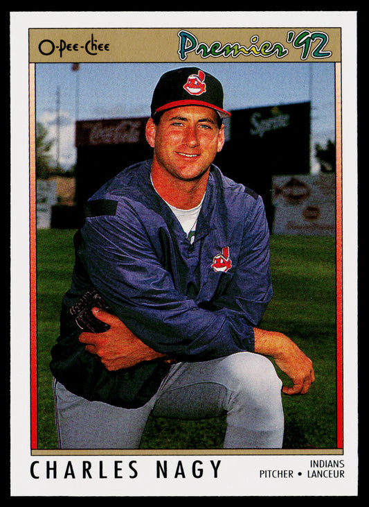 Charles Nagy 1992 O-Pee-Chee Premier #138 Cleveland Indians