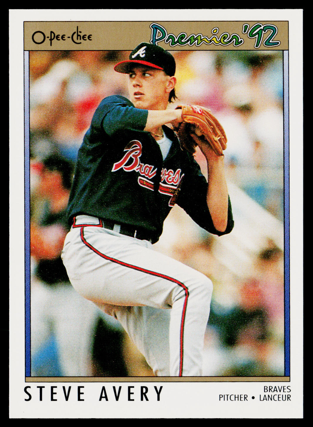 Steve Avery 1992 O-Pee-Chee Premier #170 Atlanta Braves