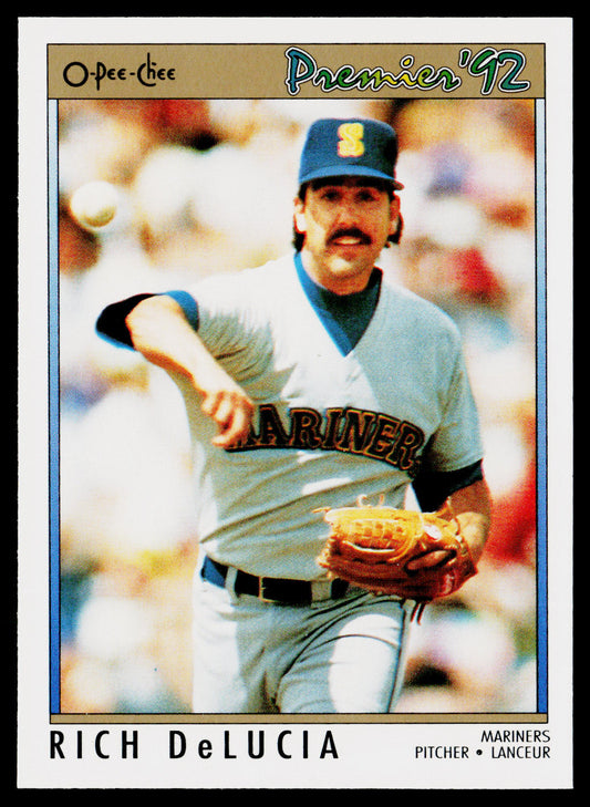 Rich DeLucia 1992 O-Pee-Chee Premier #171 Seattle Mariners