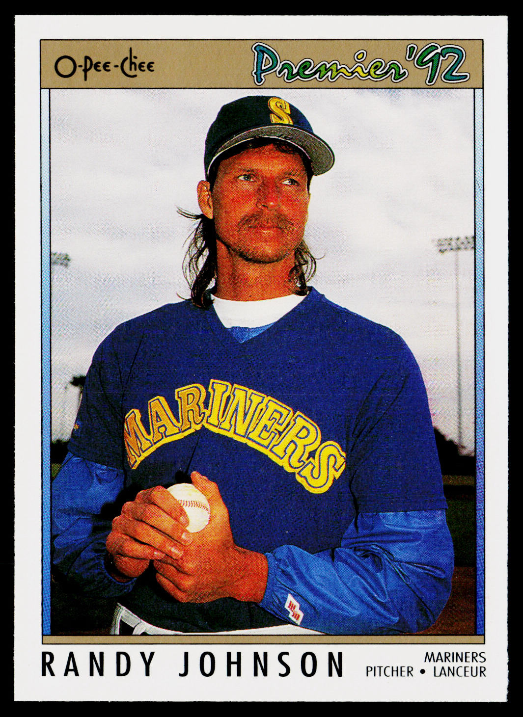 Randy Johnson 1992 O-Pee-Chee Premier #173 Seattle Mariners