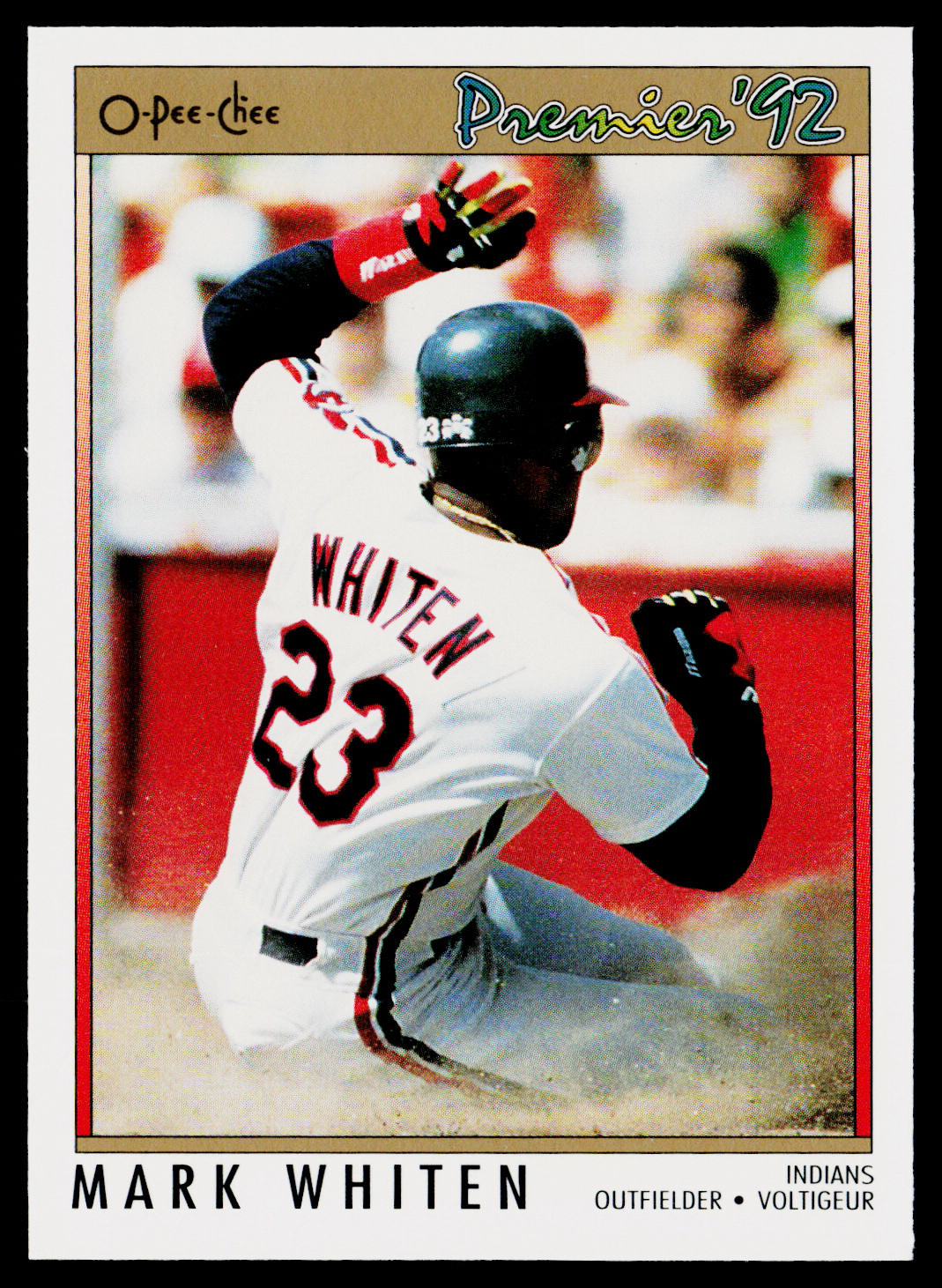 Mark Whiten 1992 O-Pee-Chee Premier #178 Cleveland Indians