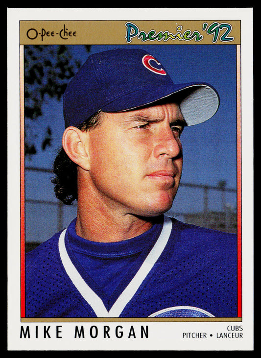 Mike Morgan 1992 O-Pee-Chee Premier #180 Chicago Cubs