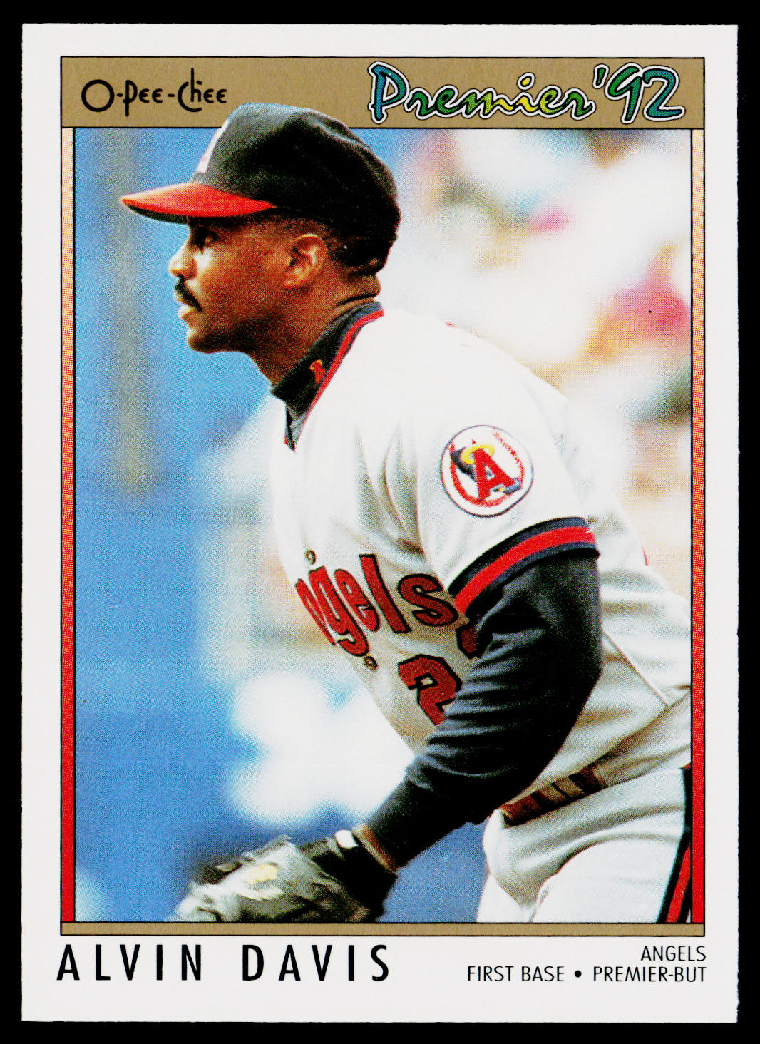 Alvin Davis 1992 O-Pee-Chee Premier #183 California Angels