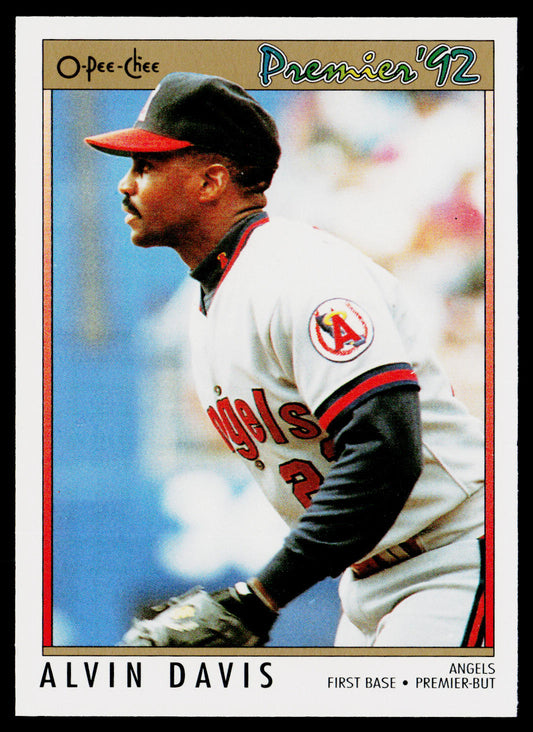 Alvin Davis 1992 O-Pee-Chee Premier #183 California Angels