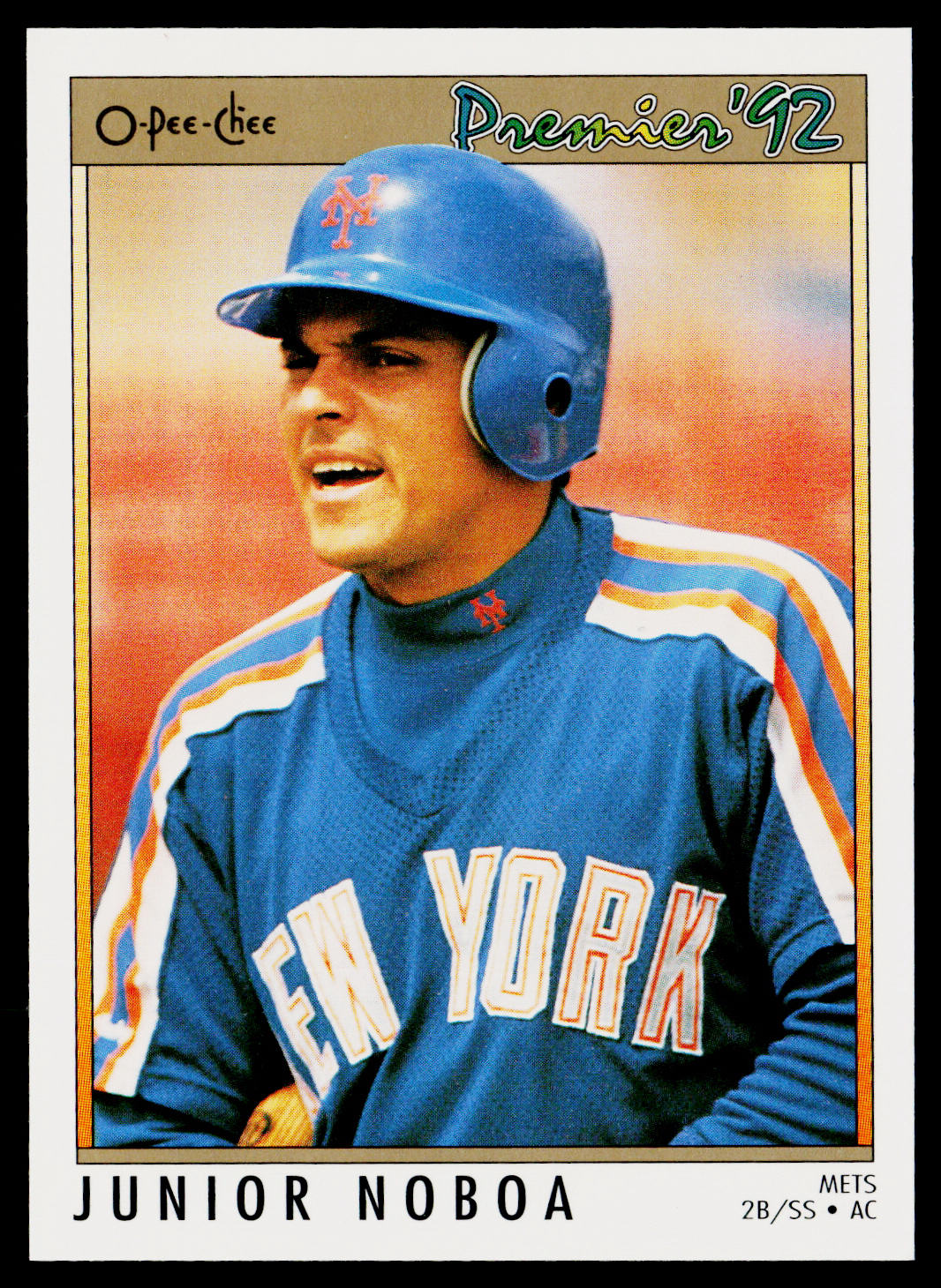 Junior Noboa 1992 O-Pee-Chee Premier #187 New York Mets