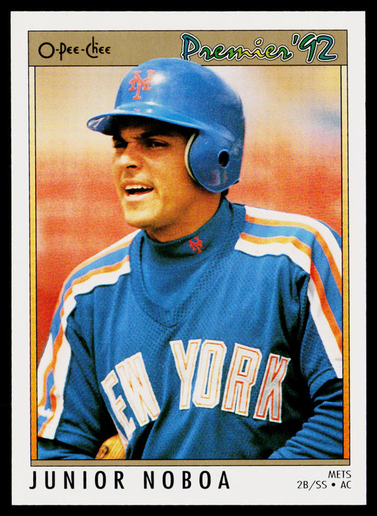 Junior Noboa 1992 O-Pee-Chee Premier #187 New York Mets