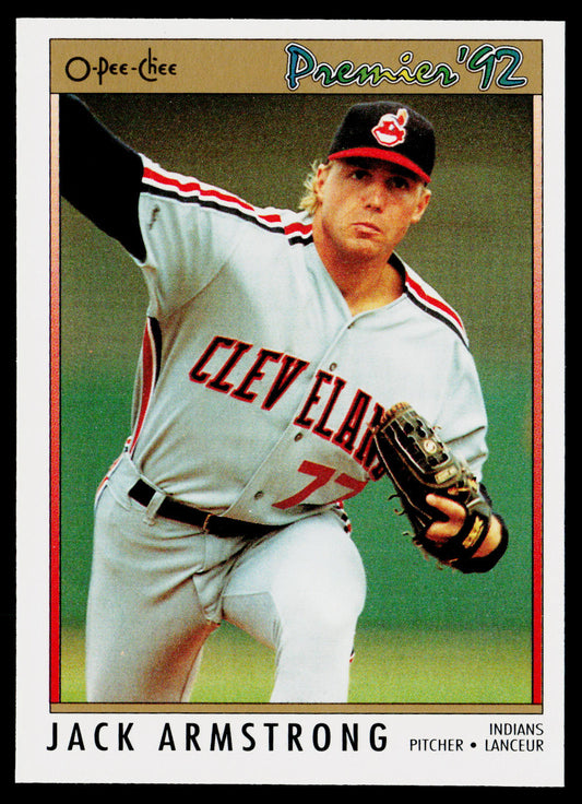 Jack Armstrong 1992 O-Pee-Chee Premier #192 Cleveland Indians
