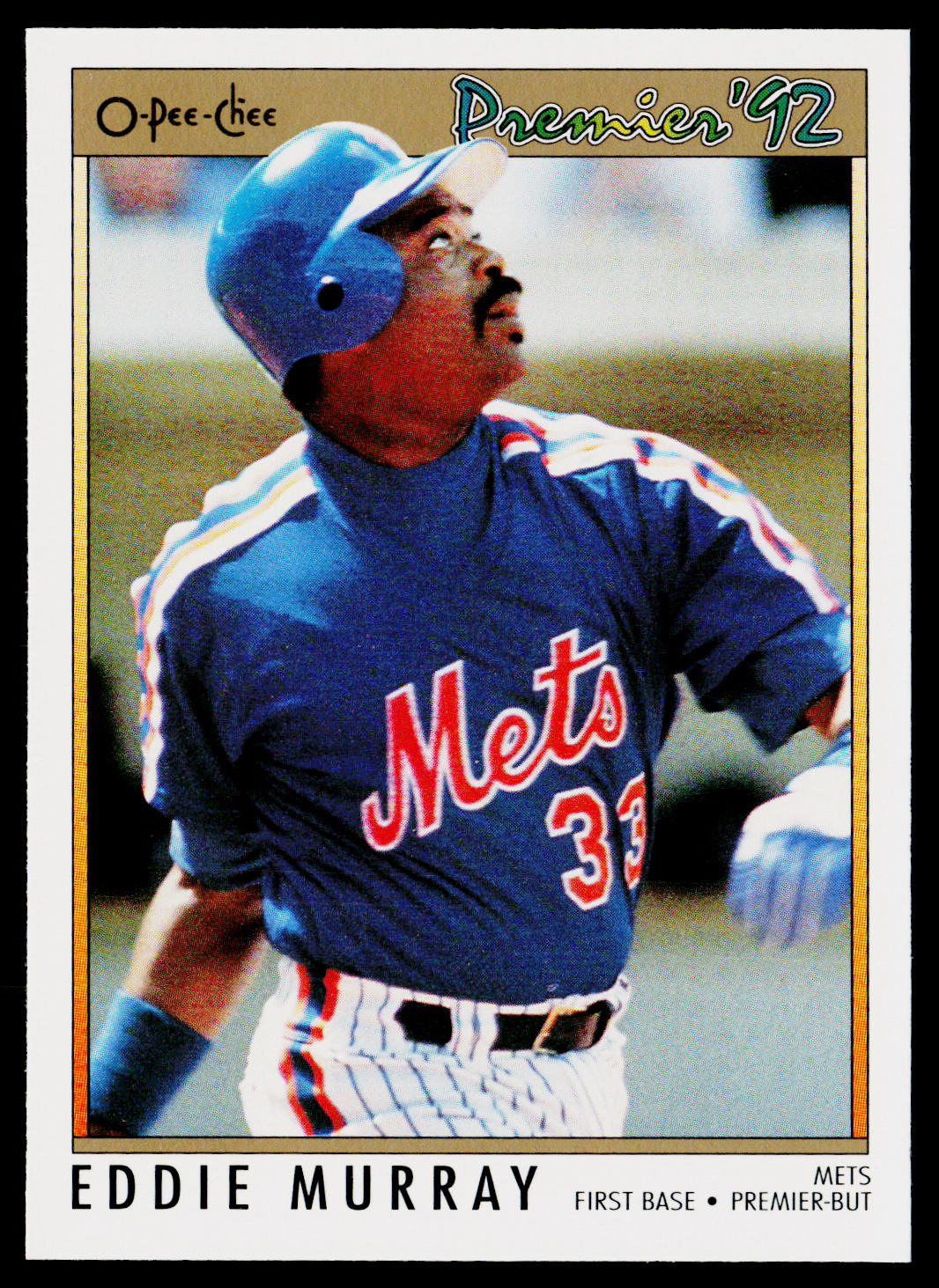 Eddie Murray 1992 O-Pee-Chee Premier #193 New York Mets