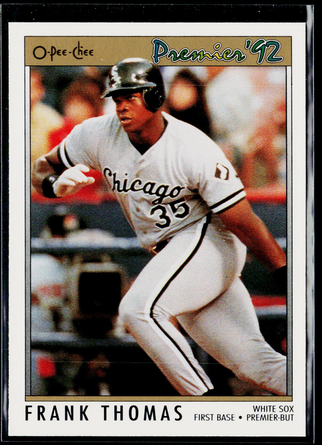 Frank Thomas 1992 O-Pee-Chee Premier #59 Chicago White Sox