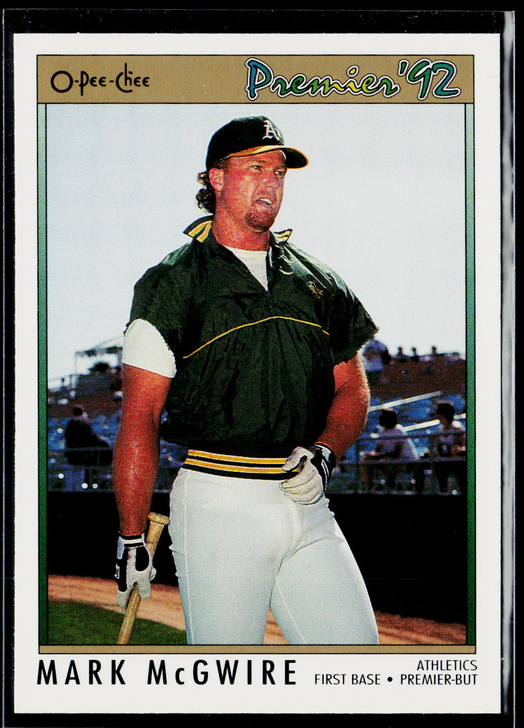 Mark McGwire 1992 O-Pee-Chee Premier #99 Oakland Athletics