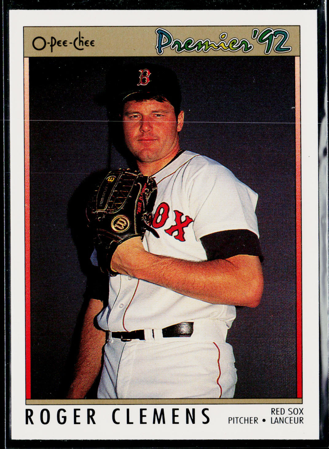 Roger Clemens 1992 O-Pee-Chee Premier #105 Boston Red Sox