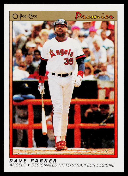 Dave Parker 1991 O-Pee-Chee Premier #94 California Angels