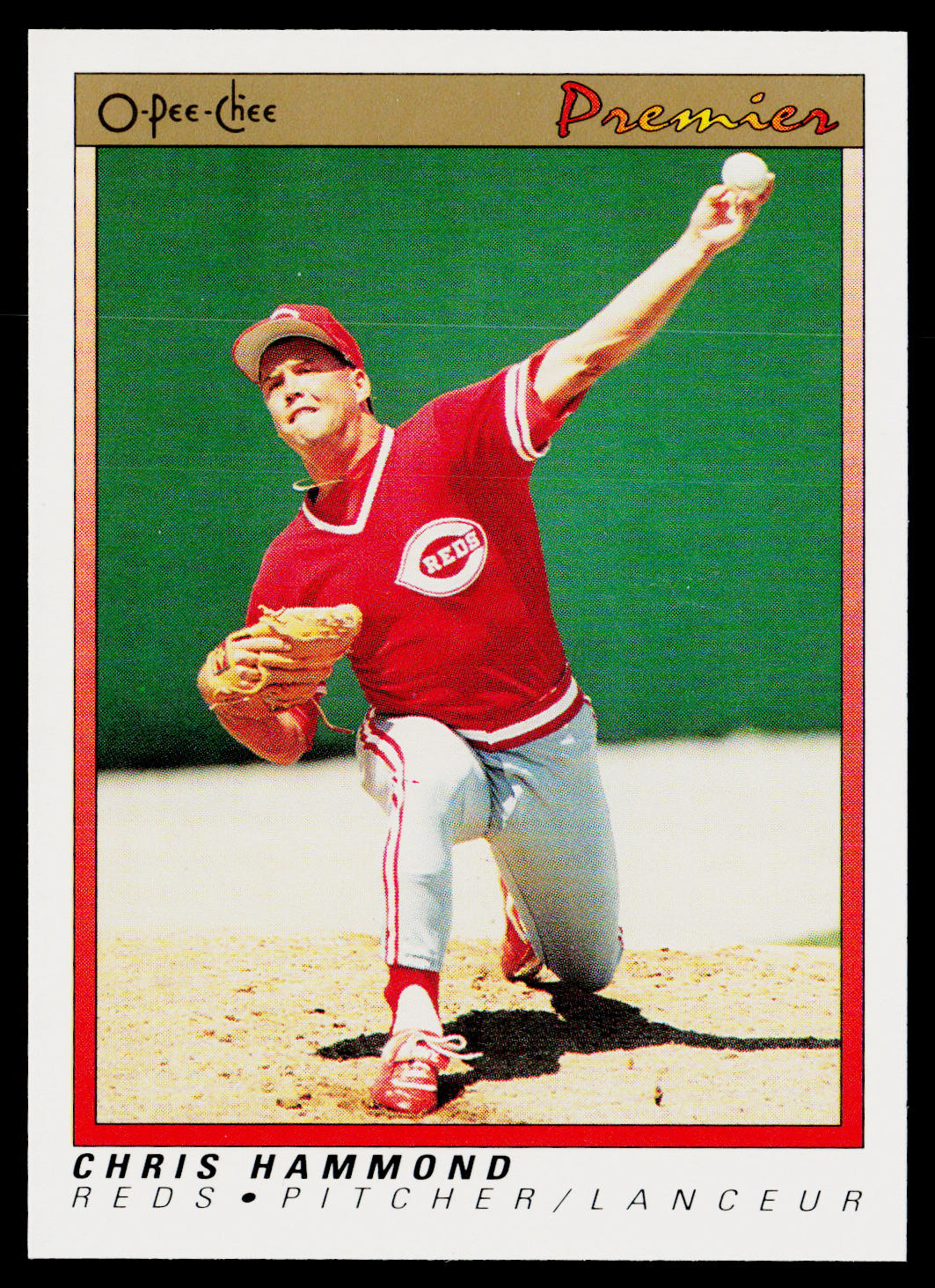 Chris Hammond 1991 O-Pee-Chee Premier #60 Cincinnati Reds