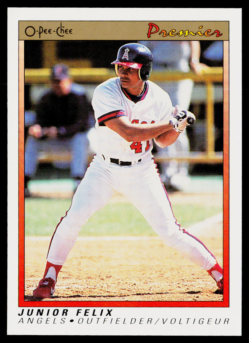 Junior Felix 1991 O-Pee-Chee Premier #41 California Angels
