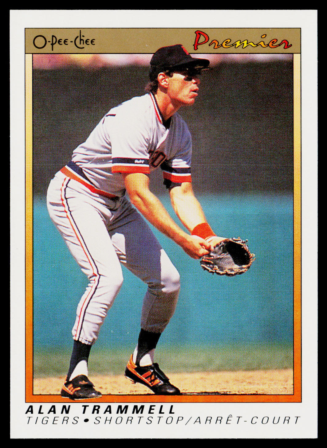 Alan Trammell 1991 O-Pee-Chee Premier #123 Detroit Tigers